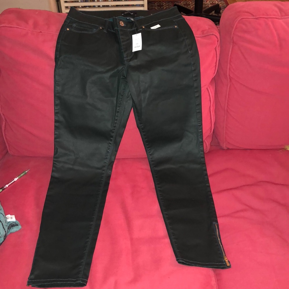 WHBM COATED SKIMMER PANTS